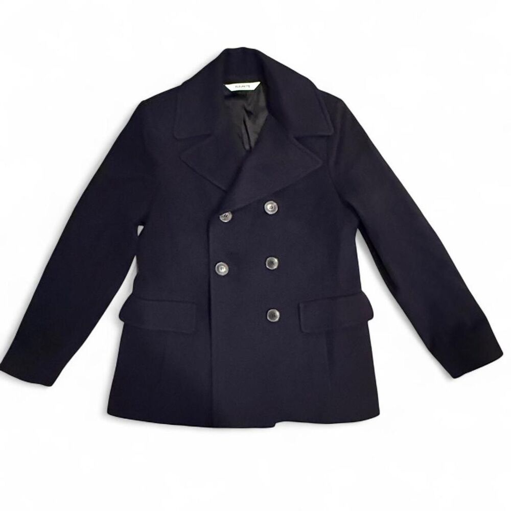 Fleurette Double-Breasted Wool Peacoat